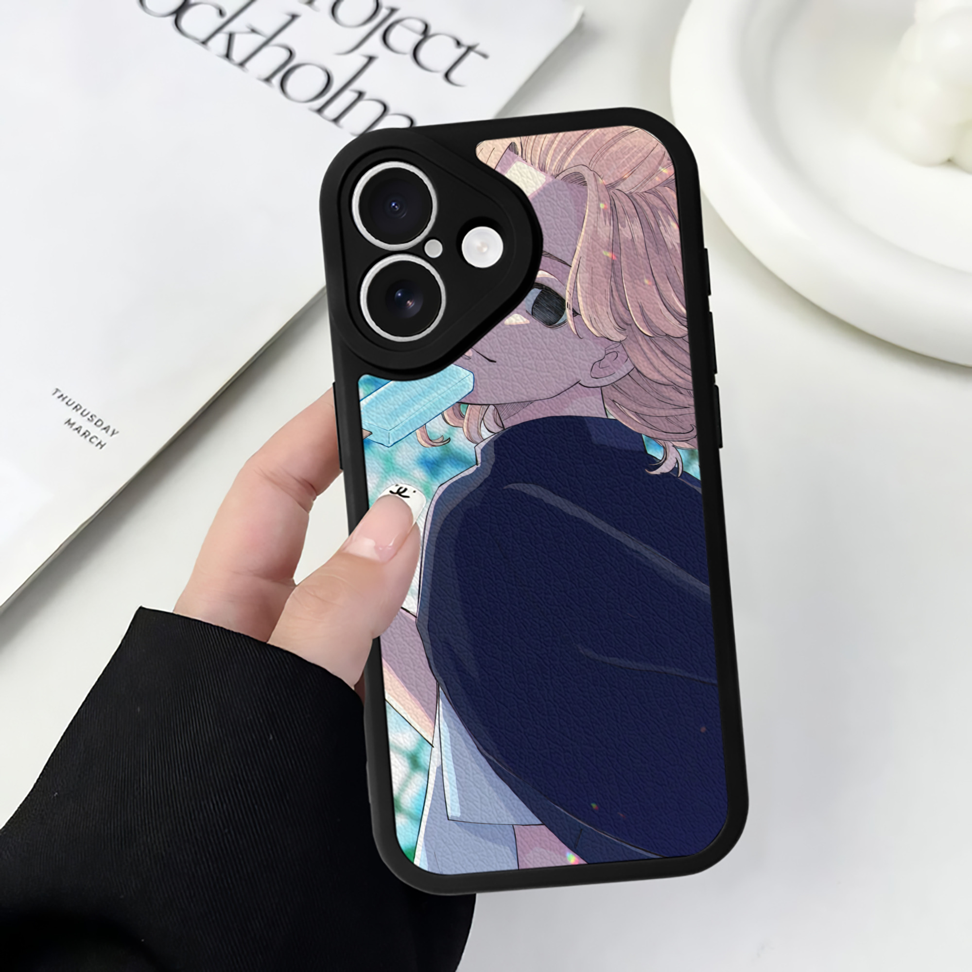（画像用） 東京リベンジャーズ Tokyo Revengers 【iPhone 16シリーズ対応】シリコンスマホケース（レザー調） 材質：シリコン